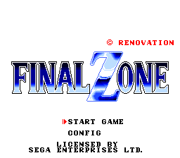 Final Zone screenshot 3 for Sega Genesis